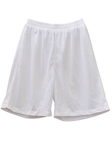 Cotton jersey basketball shorts in white 